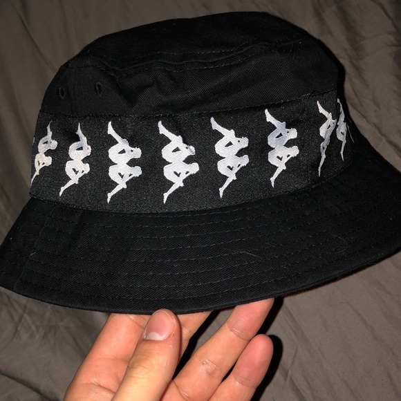 Black kappa bucket hat - Picture 1 of 2